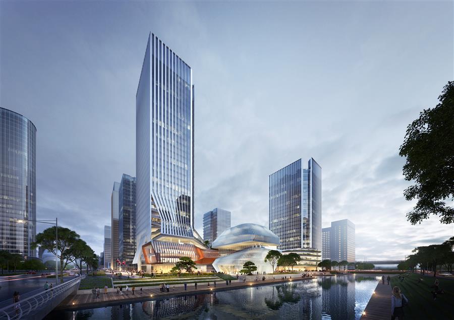 GEN方案 | 一橋兩相望:蘇州高鐵新城雙子塔