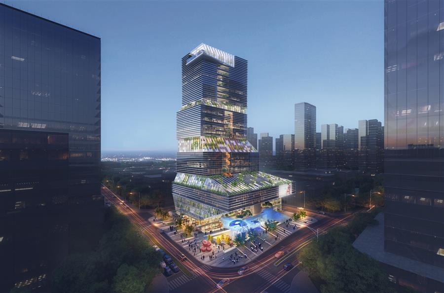 城市折疊復(fù)合體——深圳南山某辦公總部設(shè)計---梵樸設(shè)計