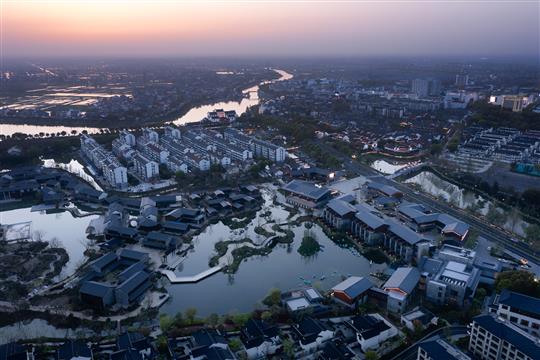 肌理縫合：南京固城灣開元度假酒店---line+建筑事務所、gad