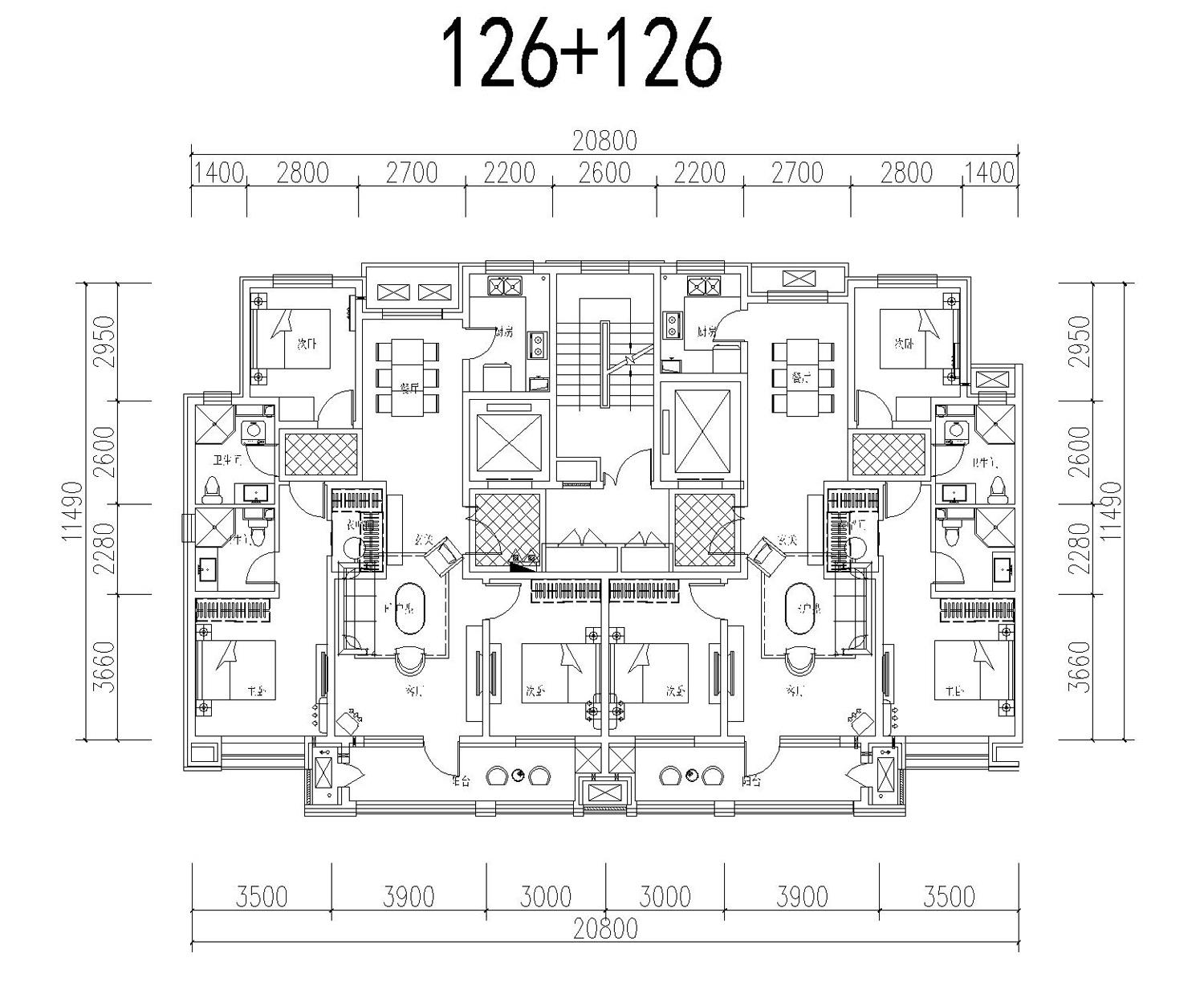 戶型-18F、33F經典戶型-126+126