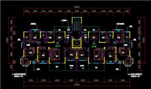 戶型-花園洋房一梯兩戶精典戶型6層（北入點式）