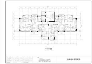 戶型-一梯三戶二類高層點(diǎn)板式戶型（二、三房?jī)蓮d兩衛(wèi)）