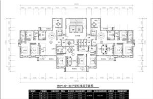戶型-一梯三戶一類高層住宅8