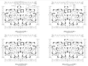 戶型-板式一梯四戶（三種戶型）