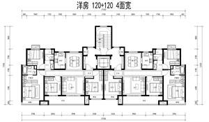 戶型-戶型設(shè)計(jì)-1122-120+120洋房