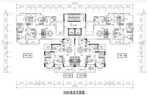 戶型-兩梯四戶一類高層住宅8