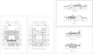 戶型-四合院住宅方案
