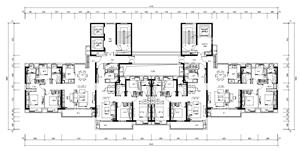 戶型-T2 T4標(biāo)準(zhǔn)化CAD戶型~135+112
