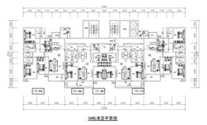 戶型-一梯四戶一類高層