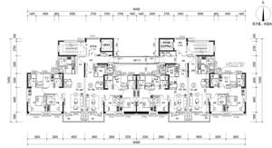 戶型-YJ115&95-1(T4-34X)(三開間 三房 合廳 北方版)