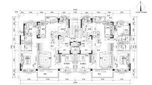 戶型-YJ140-11（T2-11X）(三開間 四房 南北通透 分廳 南方版)
