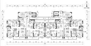 戶型-YJ140&115-a(T4-33X)(三開(kāi)間 四房三房 合廳 南方版 )