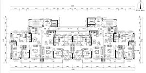 戶型-YJ140&125-a(T4-33X)(三開(kāi)間 四房三房 合廳 南方版)