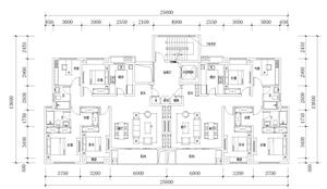 戶型-金茂上海CAD戶型標(biāo)準(zhǔn)化匯總（22個）-14F