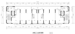 戶型-1#隆源學(xué)府板式公寓平立剖圖