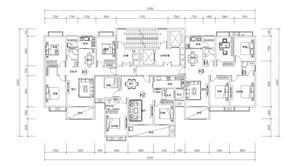 戶型-高層住宅2T3戶