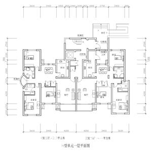 戶型-三室二廳143平米N22