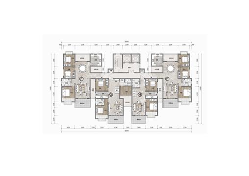 戶型-17層2t4戶128㎡+109㎡+89㎡+128㎡高層（大贈送）