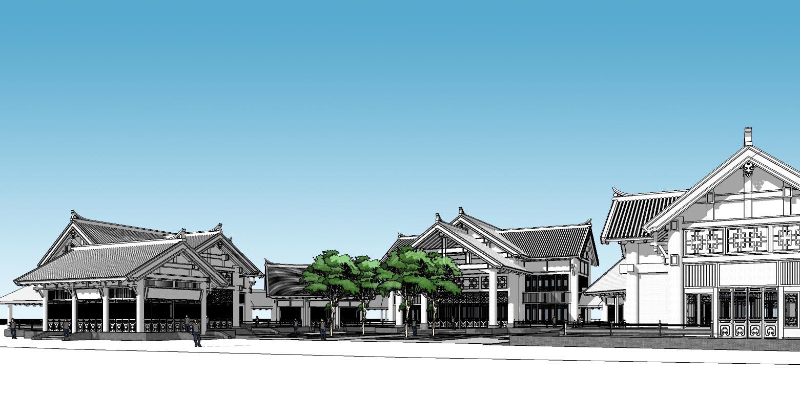 長興 游客中心-外觀|模型|效果圖