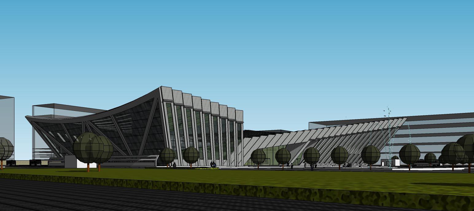 汽車客運站04-外觀|模型|效果圖