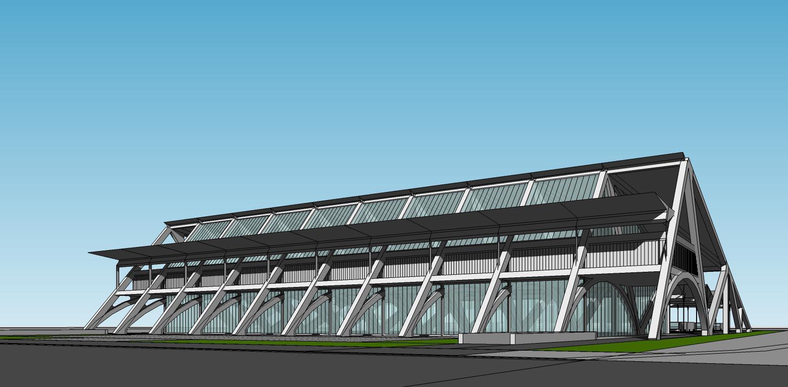 某客運(yùn)站-外觀|模型|效果圖