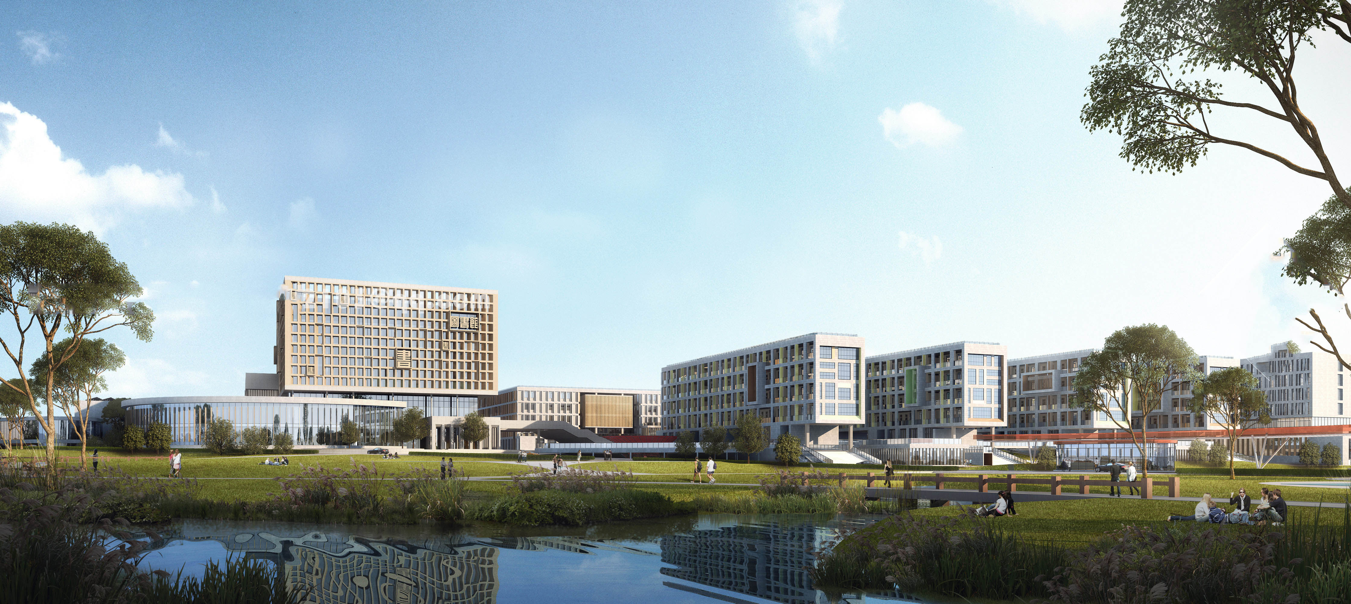 學(xué)校 現(xiàn)代學(xué)校 中學(xué)-外觀|模型|效果圖