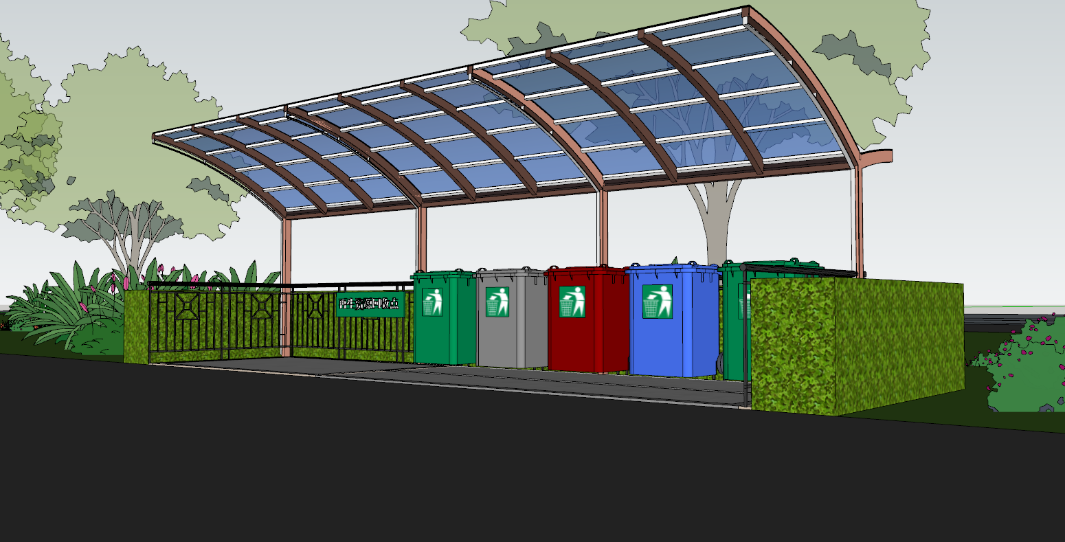 垃圾回收點(diǎn)-外觀|模型|效果圖