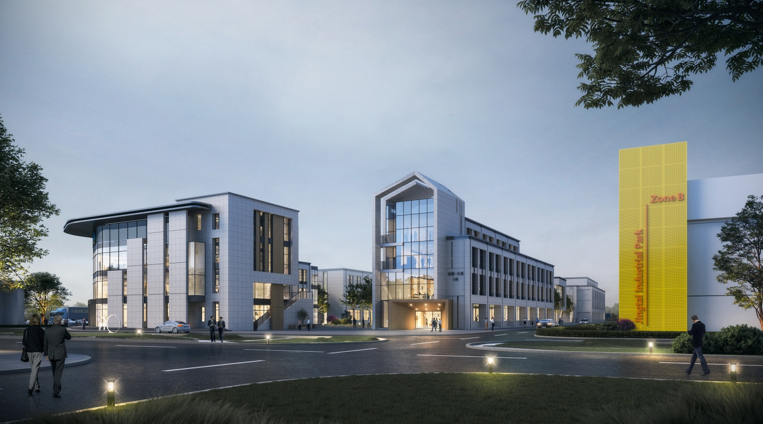 現(xiàn)代極簡 輕奢 辦公 產(chǎn)業(yè)園-外觀|模型|效果圖