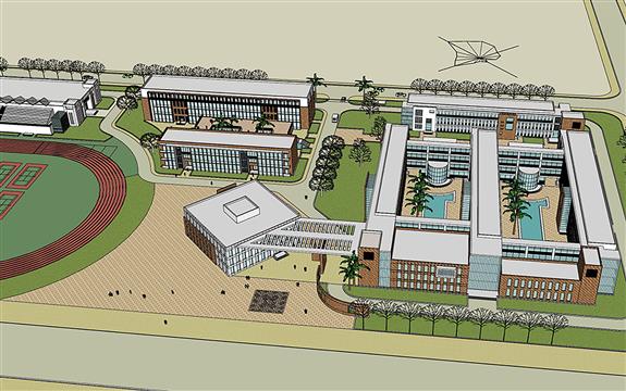 學(xué)校建筑，現(xiàn)代風(fēng)格